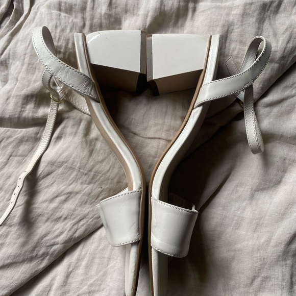 White strappy heels - Picture 2 of 4